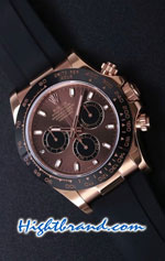 Rolex Daytona Everose Brown Dial Swiss Watch 26