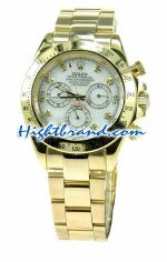 Rolex Replica Daytona Gold White dial Watch 9