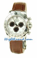 Rolex Replica Daytona Swiss Leather Watch 02