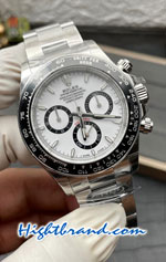 Rolex Daytona Ceramic White Dial 4131 Swiss BT Replica Watch 02