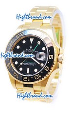 Rolex Replica GMT Masters II Gold - Swiss Watch 11