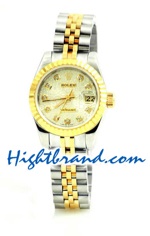 Rolex Replica Datejust Two Tone Ladies Watch 17