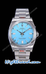 Rolex Oyster Perpetual 41MM Cal.3230 Blue Dial Swiss Replica Watch 10