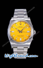 Rolex Oyster Perpetual 41MM Cal.3230 Yellow Dial Swiss Replica Watch 05