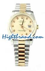 Rolex Replica Datejust Mens Watch - Pink Gold 02
