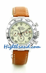 Rolex Daytona Leather Beige Dial 1