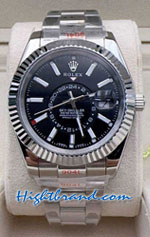 Rolex Sky Dweller Black Dial 40mm Replica Watch 01