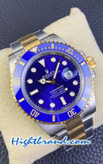 Rolex Submariner Two Tone Gold 3235 Blue Dial 41mm Swiss VSF Replica Watch 04