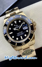 Rolex Submariner Gold 3235 Black Dial 41mm Swiss Clean Replica Watch 2