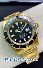 Rolex Submariner Gold 3235 Black Dial 41mm Swiss VSF Replica Watch 06