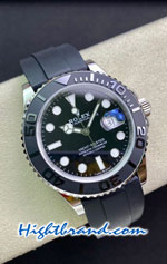 Rolex Yachtmaster Rubble Black Dial 42mm Swiss VSF Replica Watch 05