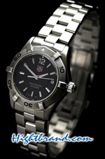 Tag Heuer Aquaracer Black Dial Ladies 27mm Swiss Replica Watch 02