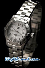 Tag Heuer Aquaracer White Dial Ladies 27mm Swiss Replica Watch 03