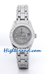 Rolex Replica Datejust Ladies - Dark Grey Dial