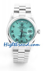 Rolex Day Date Silver Swiss Watch 3