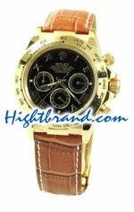 Rolex Replica Daytona Leather - Roman Hour Markers 01