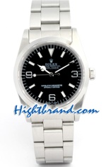 Rolex Explorer Black Face Mens 05