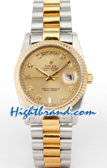 Rolex AAA Day Date Two Tone Swiss Replica watch 01