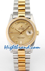 Rolex Day Date Two Tone Swiss Replica watch 01