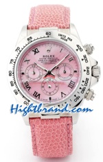 Rolex Daytona Pink Leather Ladies