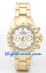 Rolex Replica Daytona Gold White Dial - 08