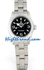 Rolex Explorer Black Face Ladies