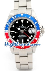 Rolex GMT Silver - Blue/Red Bezel 03