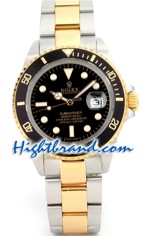 Rolex Submariner Two Tone Black Face