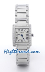 Cartier Tank Francise Diamond - Ladies Swiss Replica Wacth 01