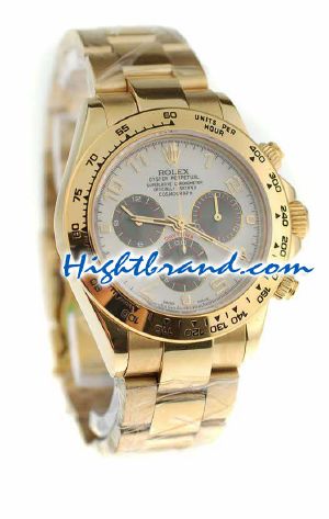 Rolex Replica Daytona Gold Swiss Watch 10
